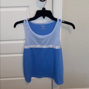 Girls Blue Justice Tank Top